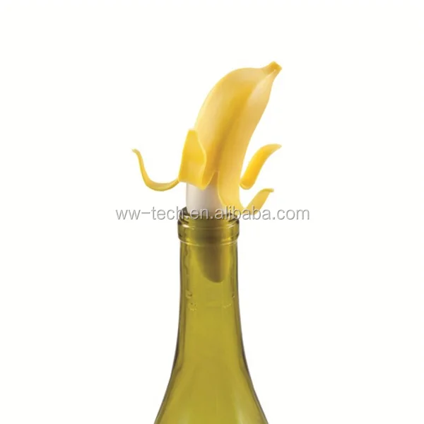 
Silicone Banana Wine Bottle Stopper 
