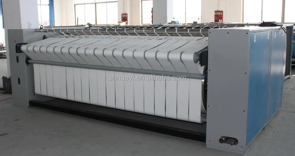 Commercial laundry flatwork ironer roller type