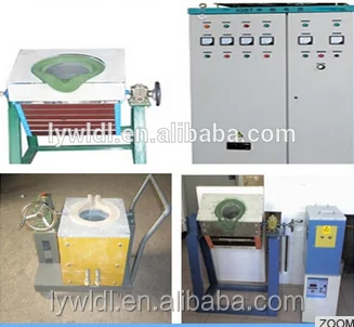 small induction melting furnace used for metallographic test in university laboratory