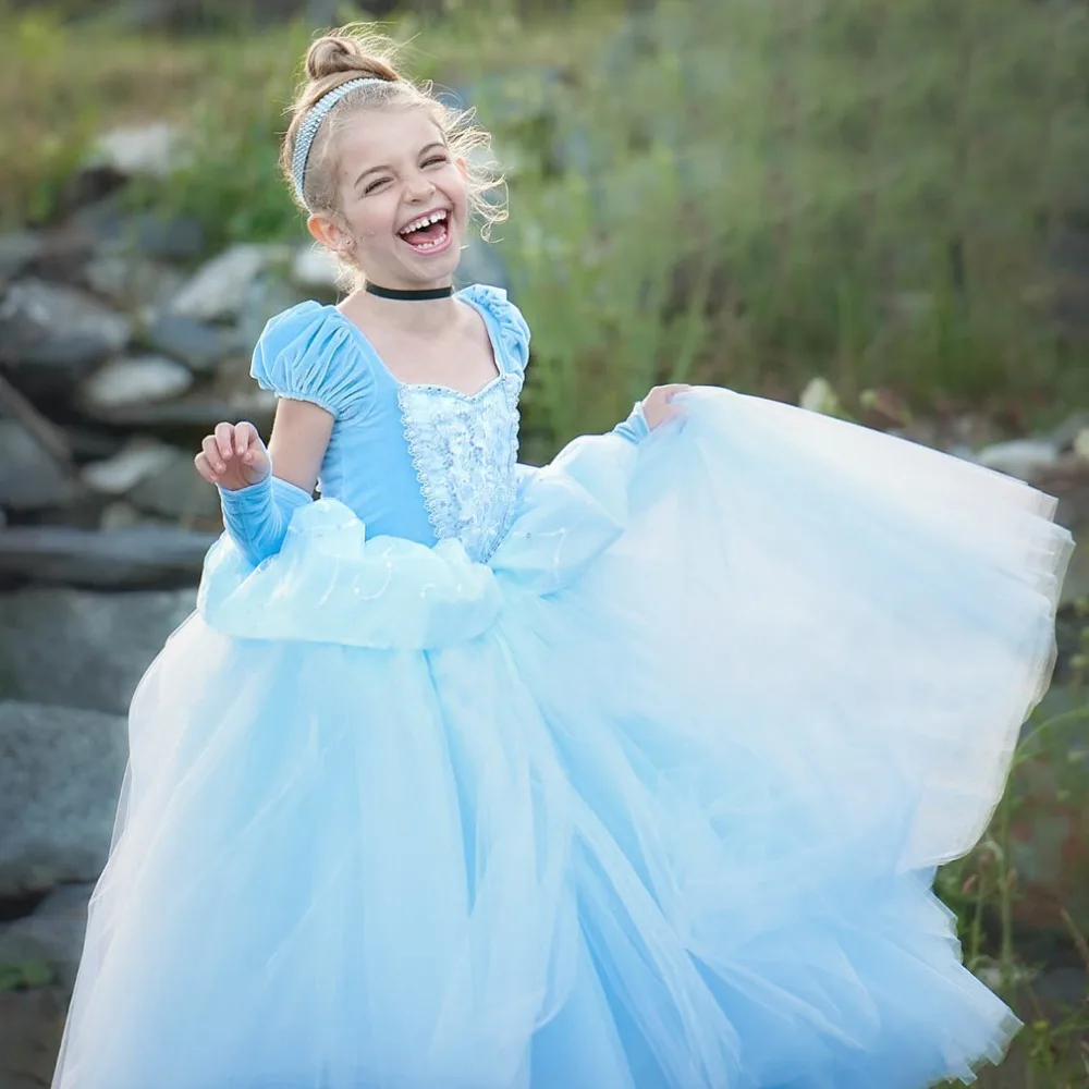 Baby Clothing Velvet Sleeve Princess Dress Puff Flower Girl Dress