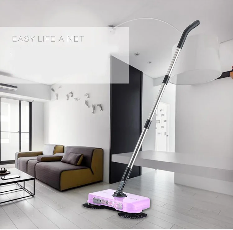 Carpet hair Cleaning Hand Push Sweeper Spin Broom