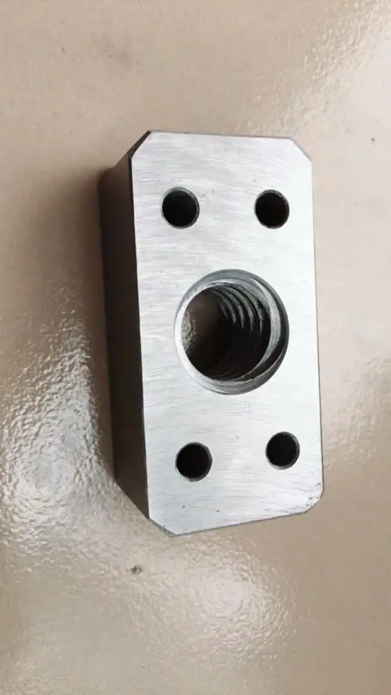 MMS factory produce high precision trapezoidal screw with round and flange nut for CNC machine and engraving machine