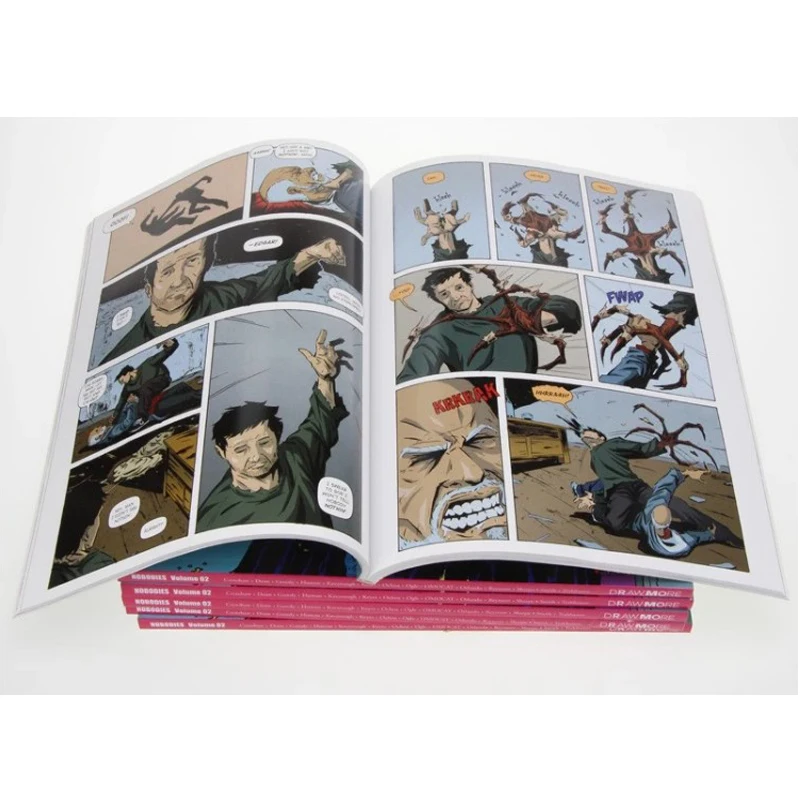 Мягкие разноцветные детские комиксы с принтом от производителя