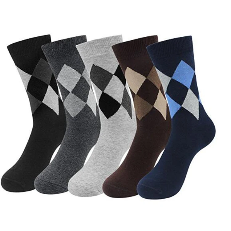 
Low MOQ Comfortable Custom Work Business Crew Bamboo Mens Dress Socks 