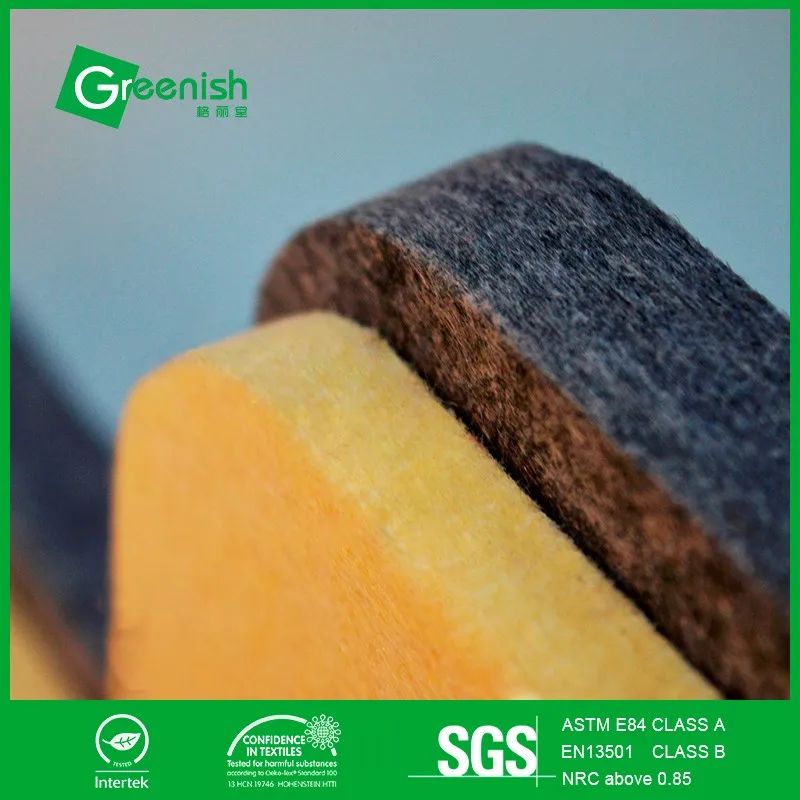 Eco-friendly acustic polyester fiber panels