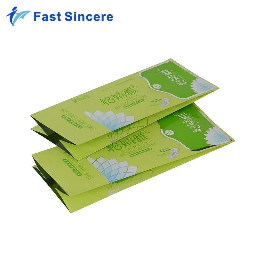 Biodegradable Resealable Foil Sanitary Napkin Bags Import From China