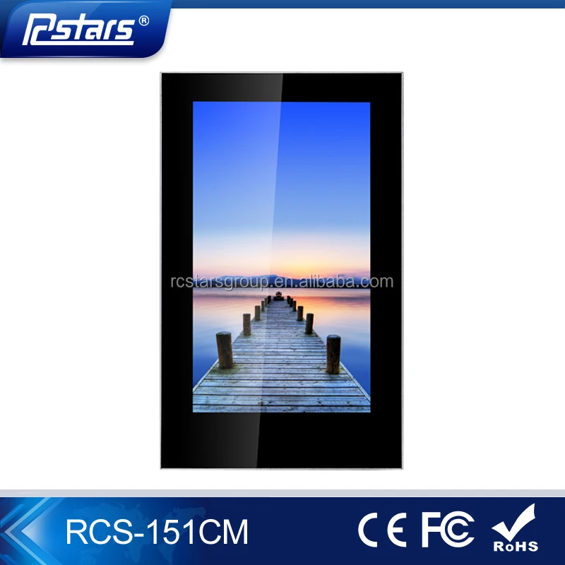 Table top advertising monitor TFT type LCD screen Small size 15.6 inch Full HD touch lcd monitor(RCS-151CM)
