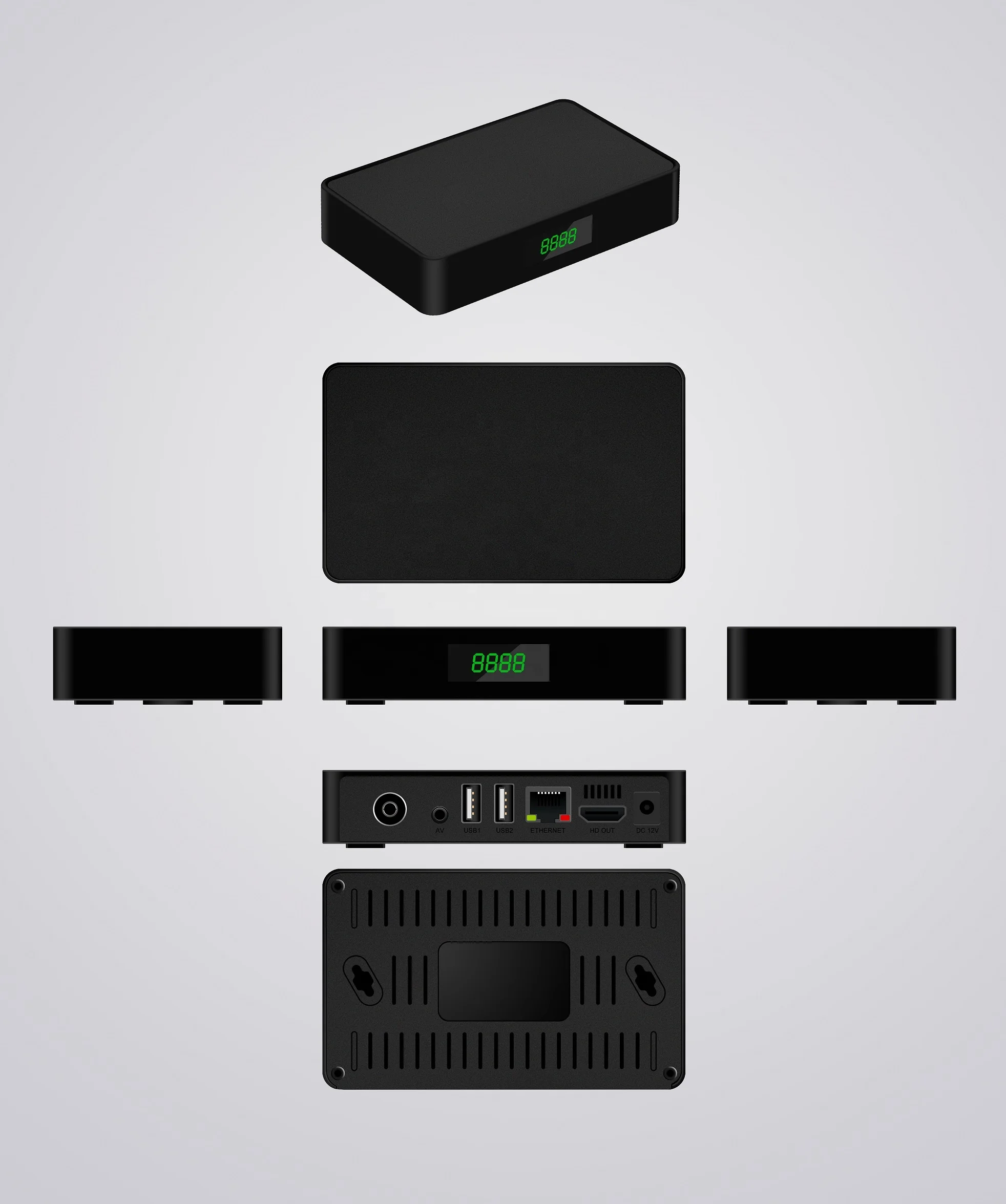 High Quality Allwinner H3 Option OTT DVB-T2/DVB-S2 Android Combo Smart TV Box