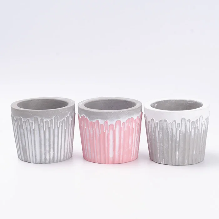 Home Decoration Use and Yes Handmade cement candle jar & holder