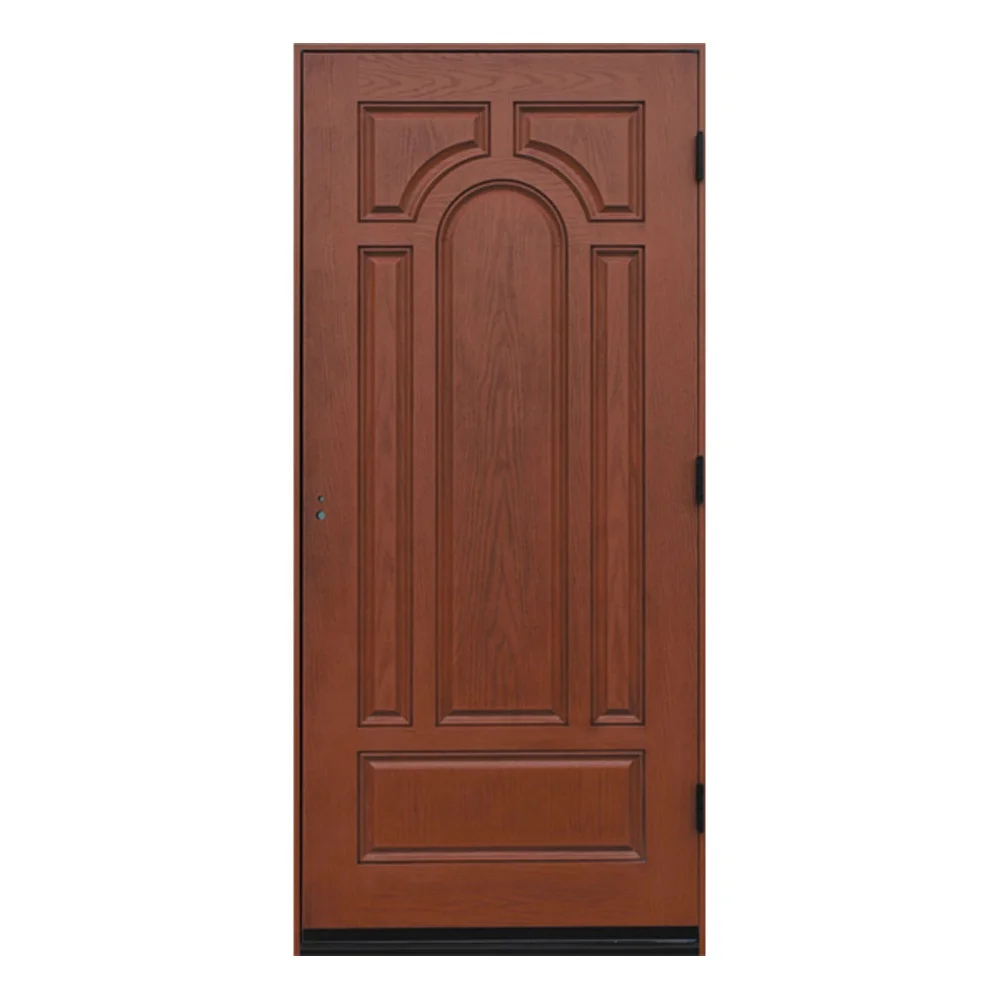 Hot Selling Woodgrain Fiber Glass Front French Door Back With Ce Certificate