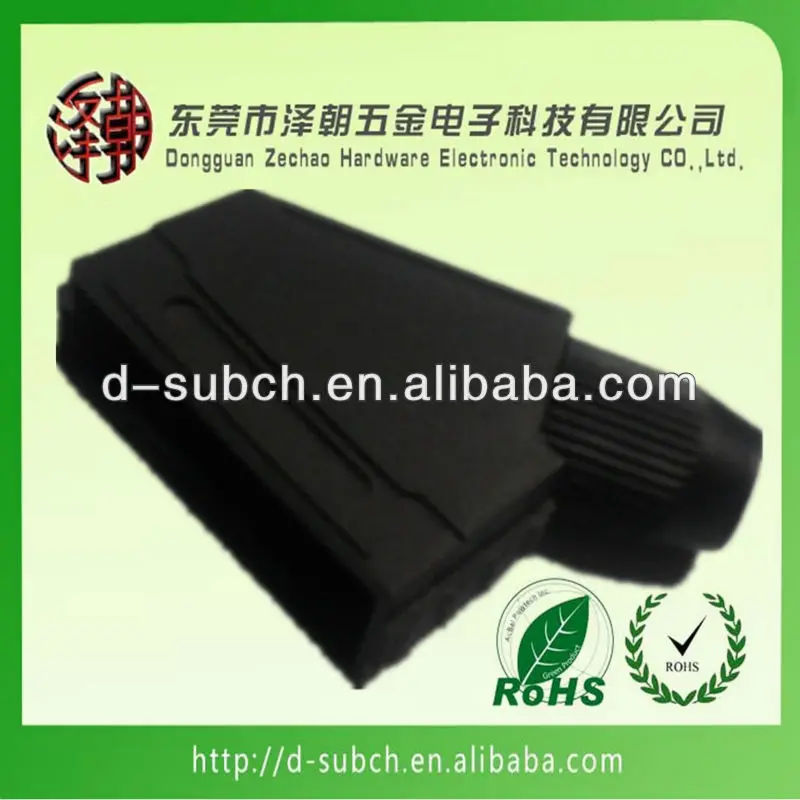 Scart 21pin male connector with plastic hood,scart connector