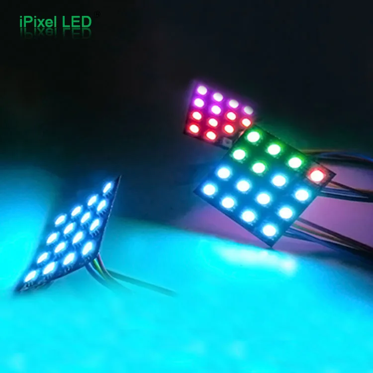4x4 rgb led matrix IC chip apa102 16 leds flexible led screen