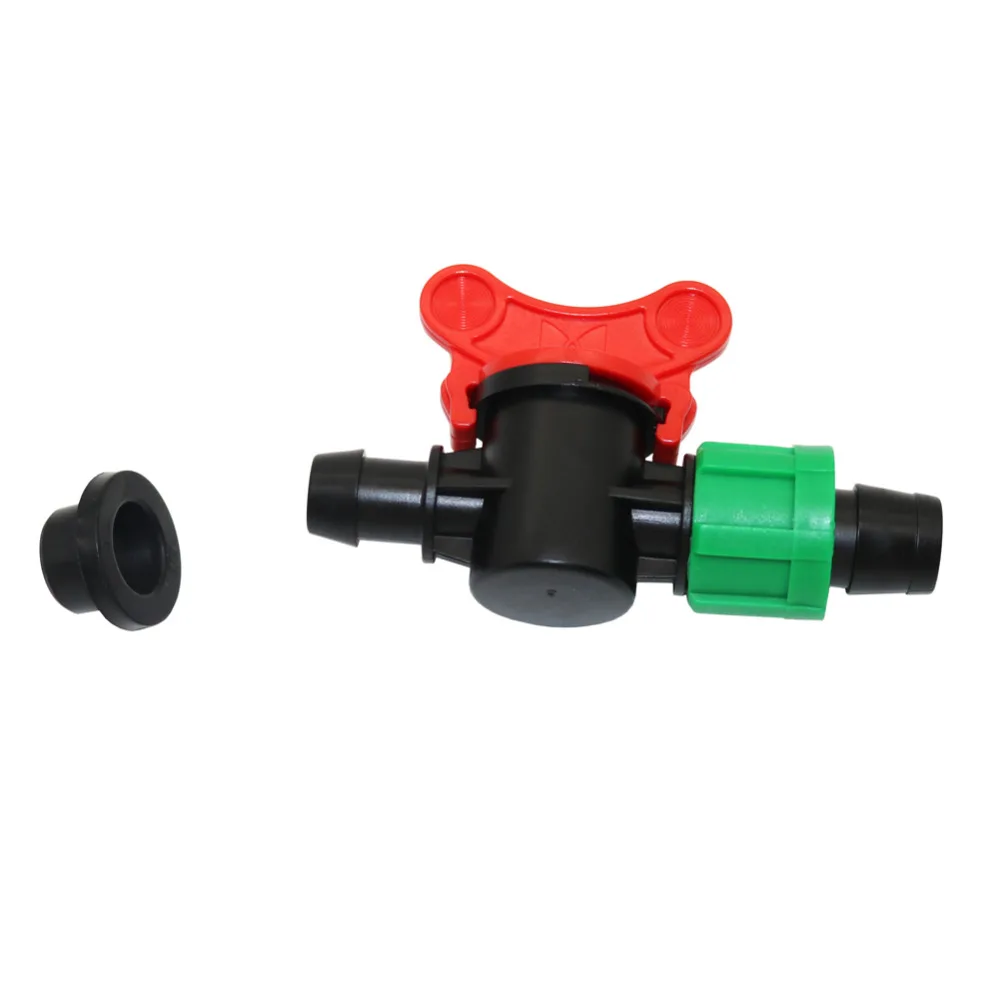 13mm To 15mm Bypass Valve with Lock Rubber Ring Barbed for Drip Irrigation System Waterstop Hose Switch