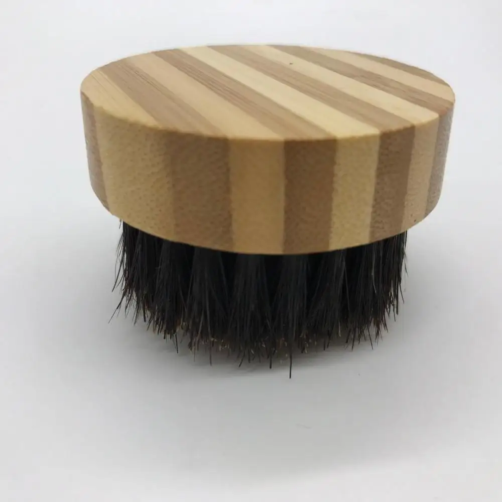 Natural household small bamboo shoe brush factory for shoe