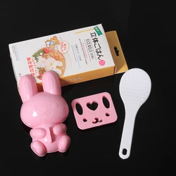 3D Cartoon DIY Sushi Mold Rabbit Rice Roll Ball Kits Maker Bento Non Stick Press