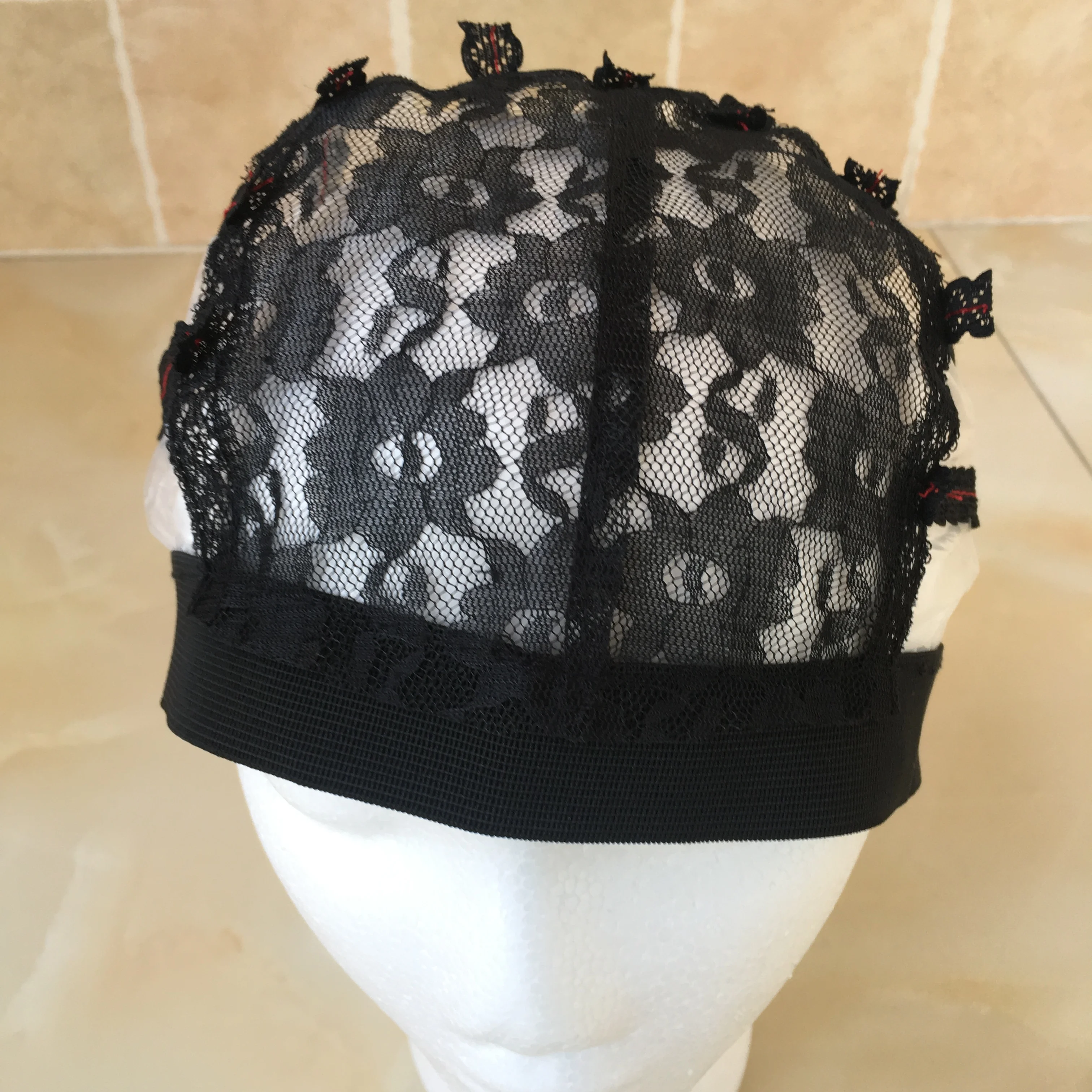 factory direct sale  wig cap, Black Ventilate Plastic Elastic Mesh Wig Cap With, wholesale price  lace wig caps for making wi