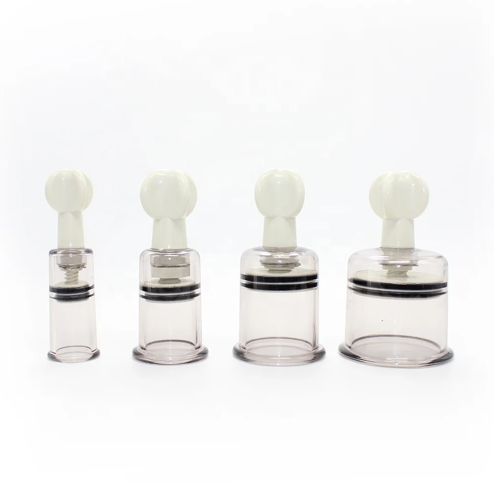 Therapy Massage Tool Cupping Cups, BDSM Plastic Nipple Restraint Bondage Fetish Sucker