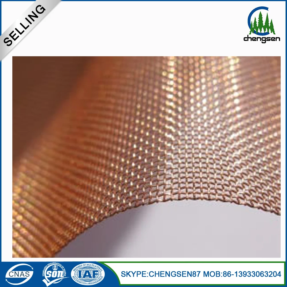 Woven Pure красной меди, проволочная сетка ткань экрана