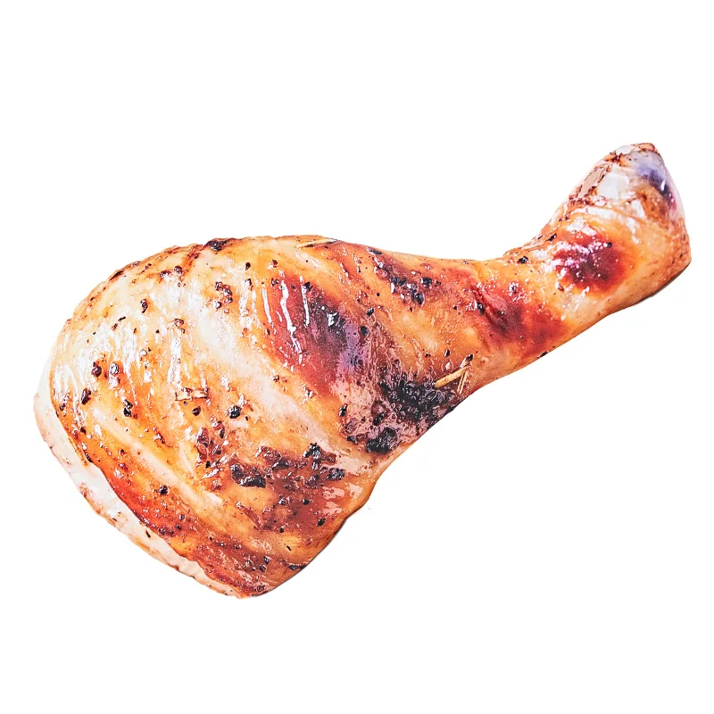 Baked Chicken Legs Food Throw Pillows Decorative Cushion