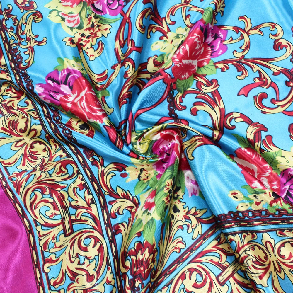 Floral pattern Wholesale polyester head scarf
