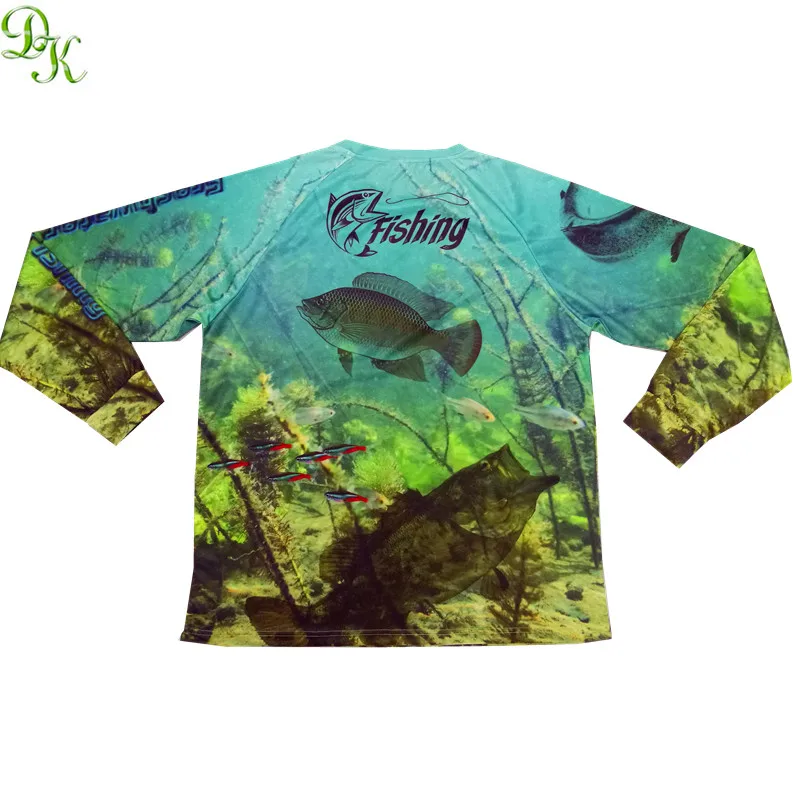 Custom design long sleeves fishing clothing