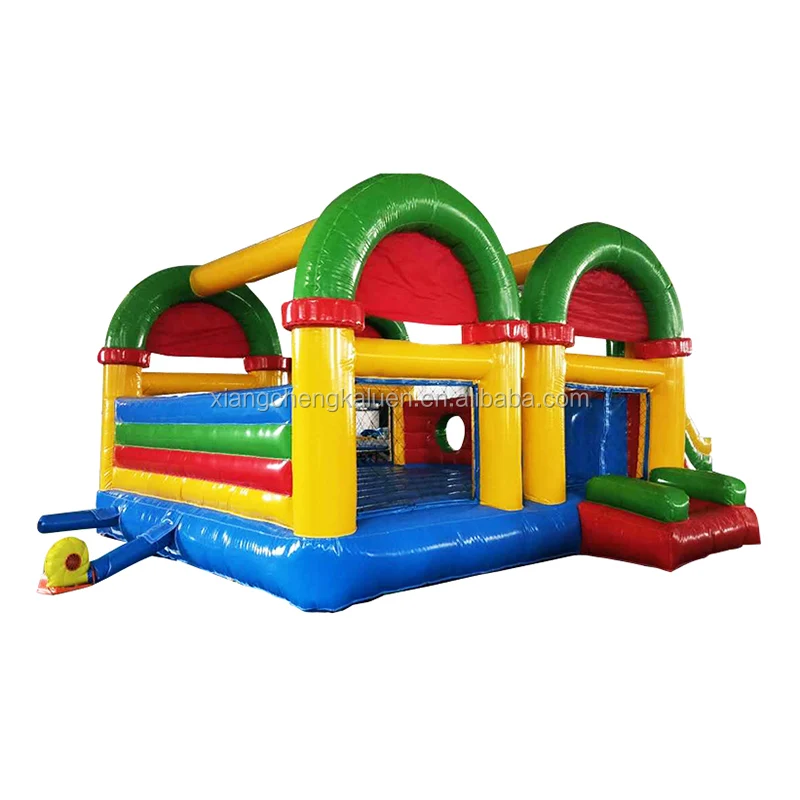 popular rainbow kids inflatable dry