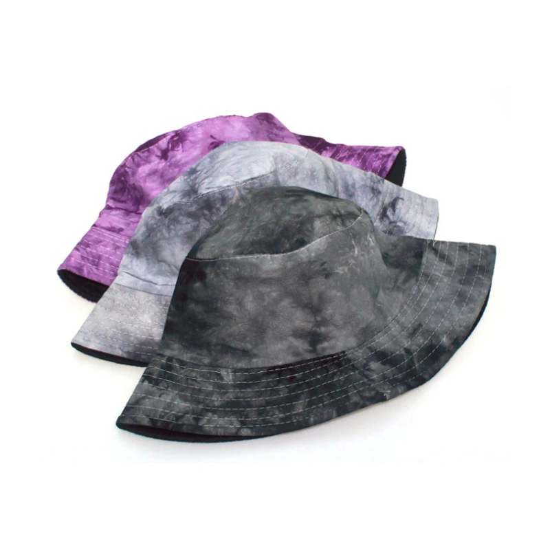 
Fashion custom mens cheap purple tie dye bucket hat 