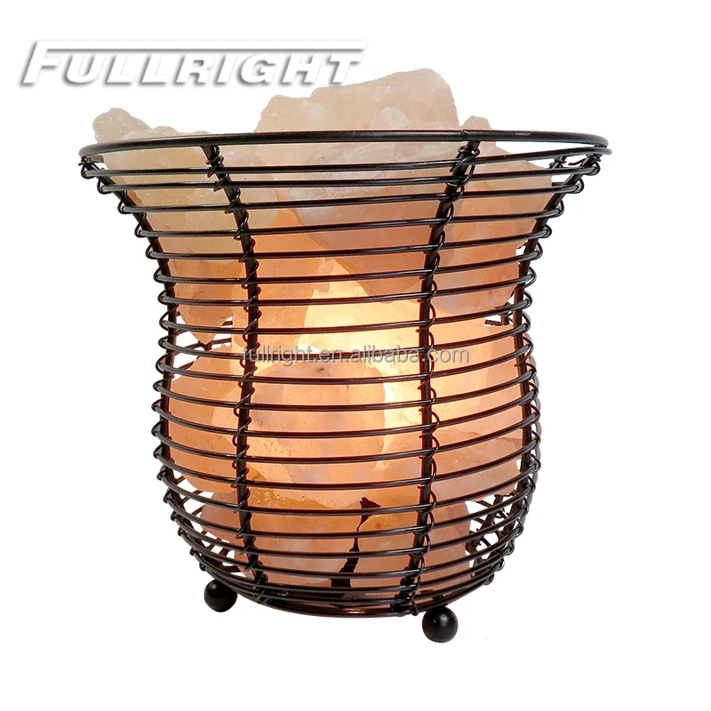 100% REAL HIMALAYAN SALT salt lamp with basket plug in wall salt lamp