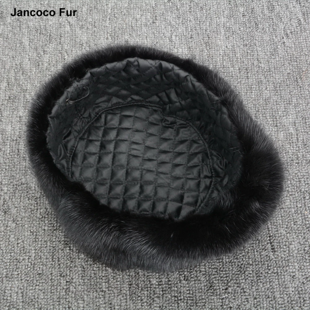 Real Fur Hats for Men Winter Thick Warm Cap Russian Style Bomber Hats