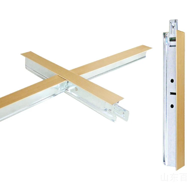 types of ceiling T grid T bar for building decoration