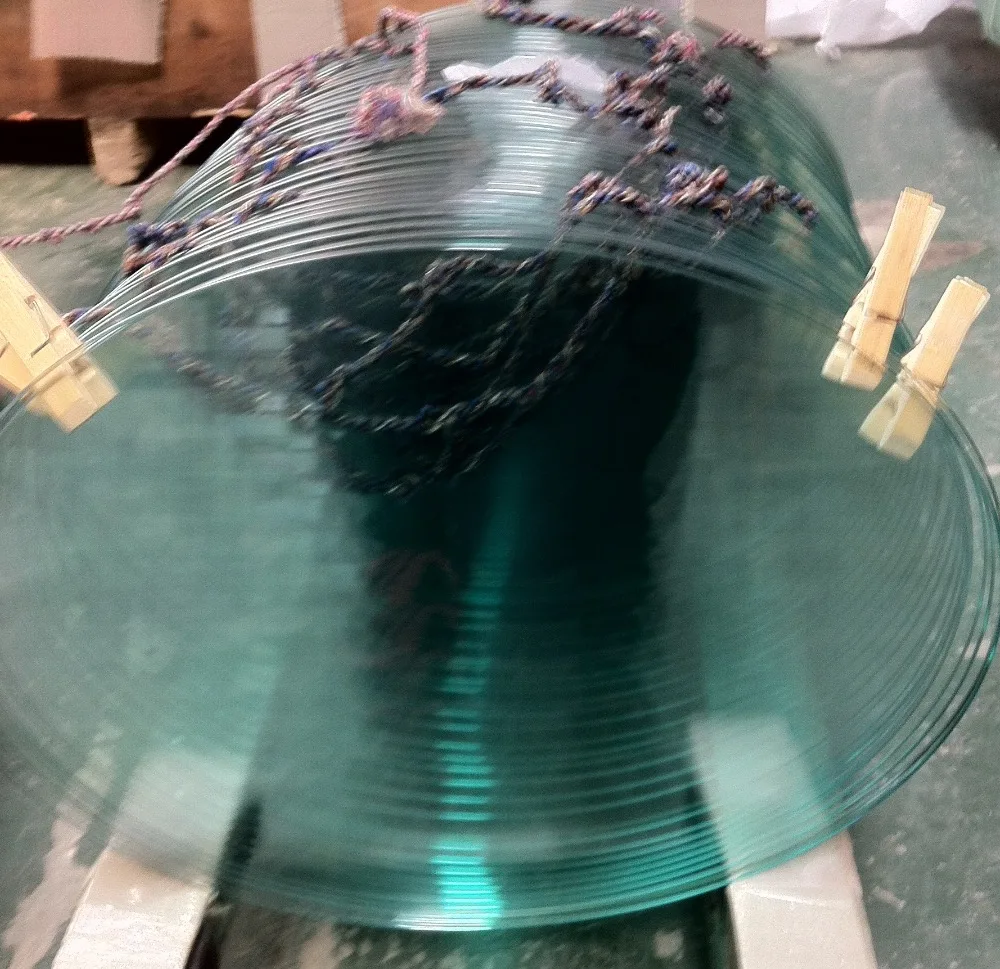 4mm 5mm 6mm 8mm China wholesale round circled step bevel edge tempered sighting glass