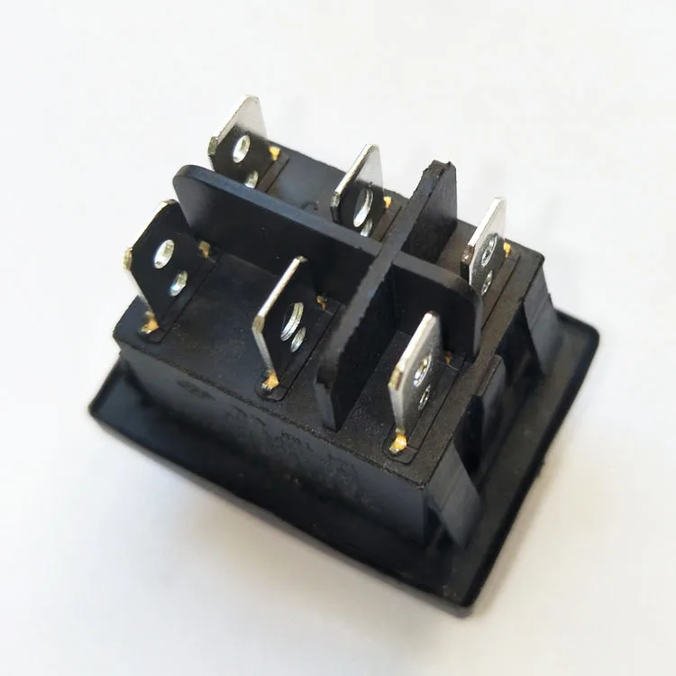 Waterproof 3 position T105 55 6 pins ON OFF ON illuminated rocker switches