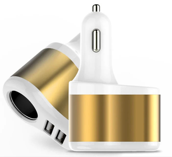 5V 2.1A 2 Port Dual USB Car Charger Adapter with Car Lighter Slot
