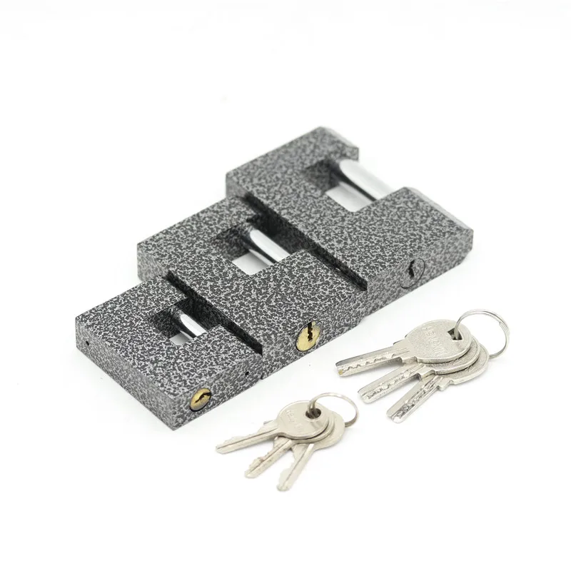 
New Coming Plastic Cover Iron/Brass Cylinder Black Safety Padlock Lockout Size 60-80-90mm 