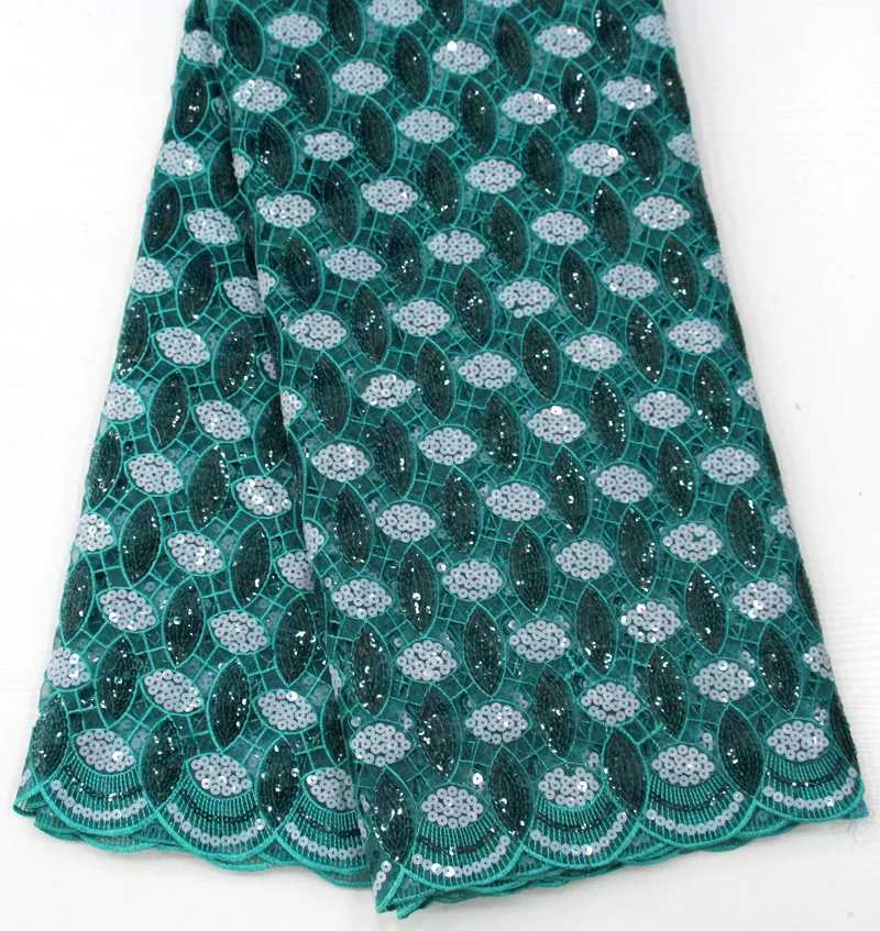 Wholesale Organza Sequin Lace Fabric with Stones 100% Polyester African Embroidery Lace For Wedding Dress