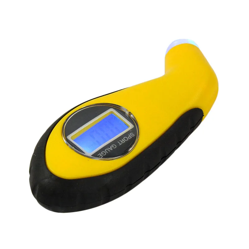 Custom Logo Car Tire Pressure Gauge LED Tire Pressure Counting Meter Electronic Digital LCD Vehicle Barometer