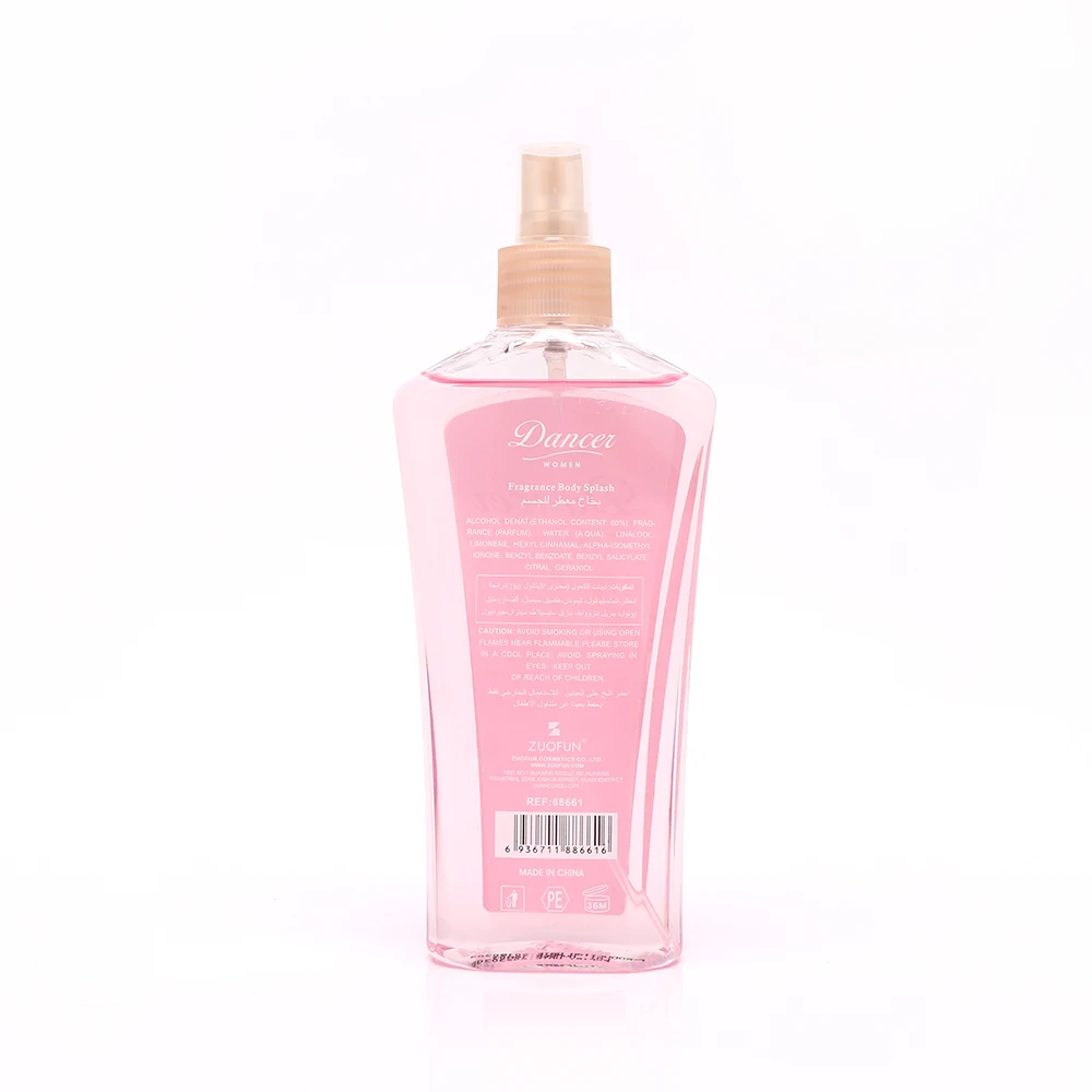 
Zuofun Wholesale Best Sale Cheap 250ml Sweet Fruity & Floral Ladies Body Spray In Bulk For Dubai 