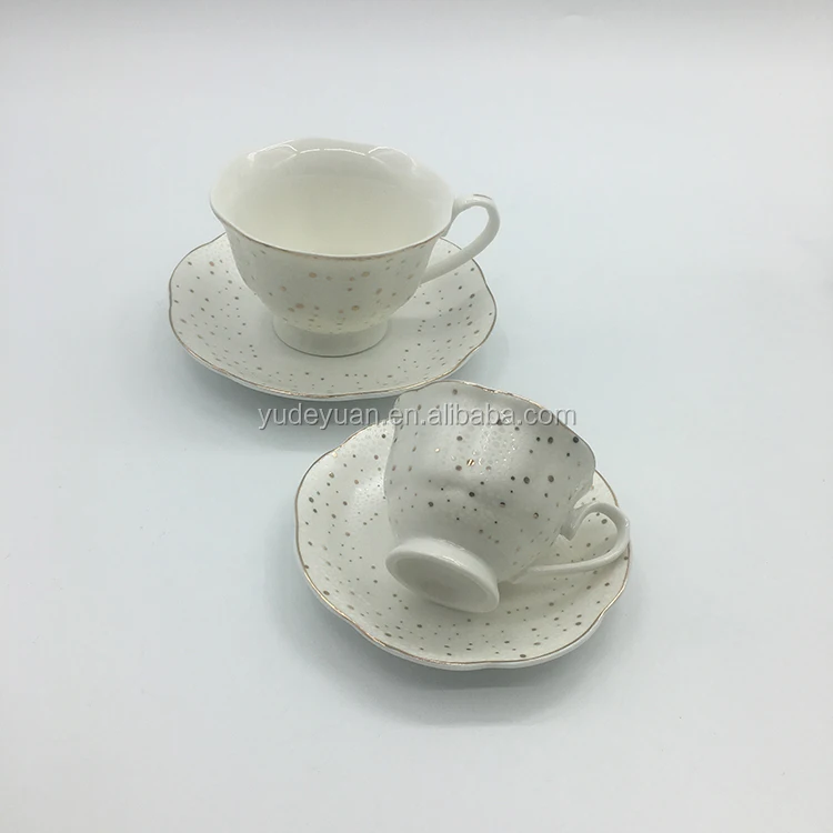 custom 16pcs 18pcs 24pcs china dinner set gold rim wholesale egyptian tea set