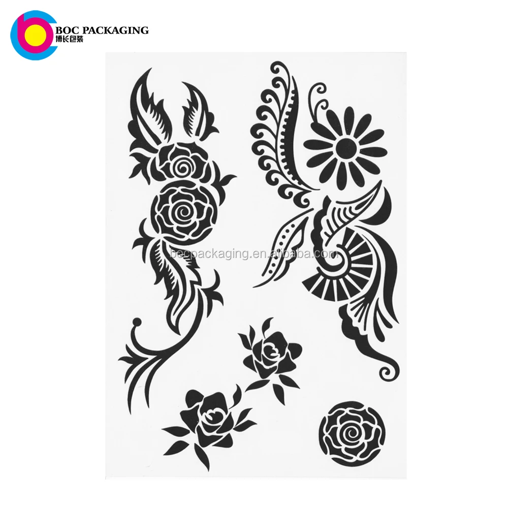 custom made bride henna mehndi temporary tattoo sticker