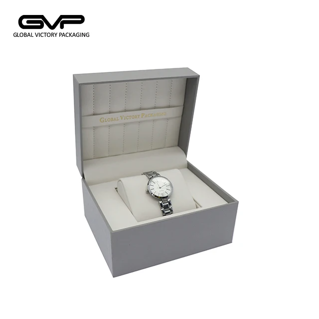 Коробка для часов из искусственной кожи внутри подушка для держателя часов