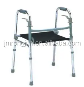 Дешевый алюминий Складной Пожилых людей walker вспомогательные приспособления для ходьбы с ограниченными возможностями взрослых RJ-Z911L-1