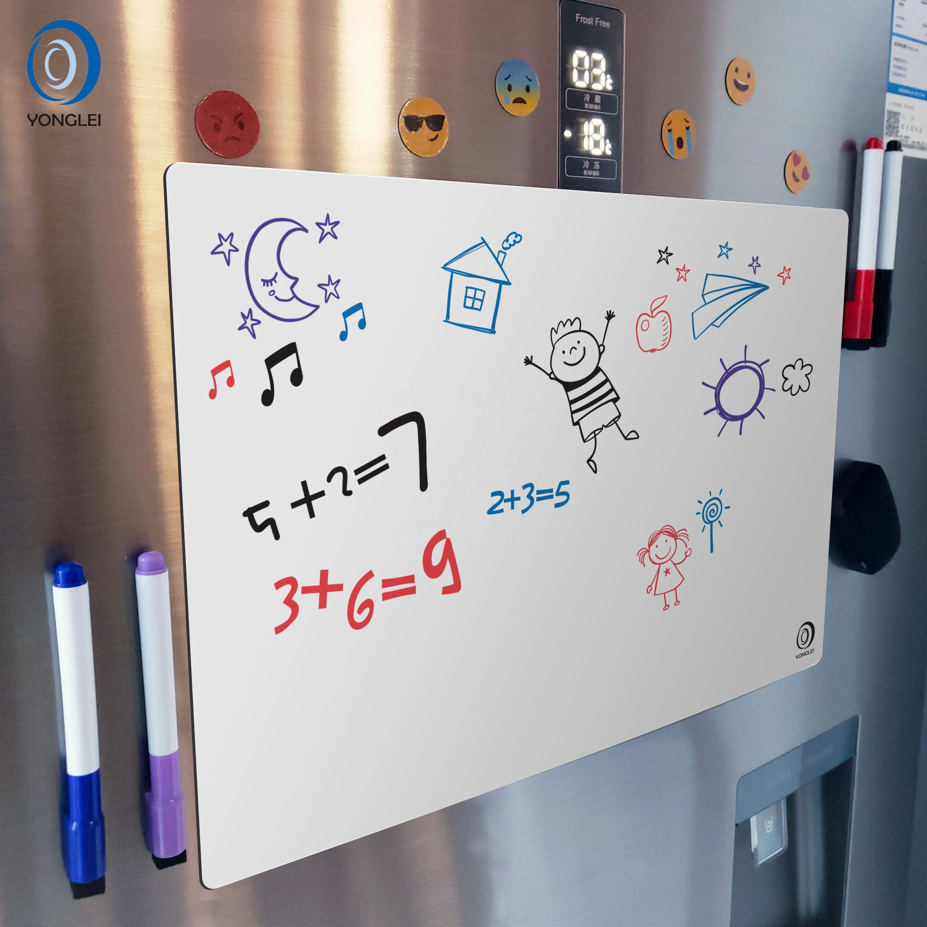 
7.9-10A2 Magnet dry erase magnetic whiteboard a3 magnetic white board fridge 