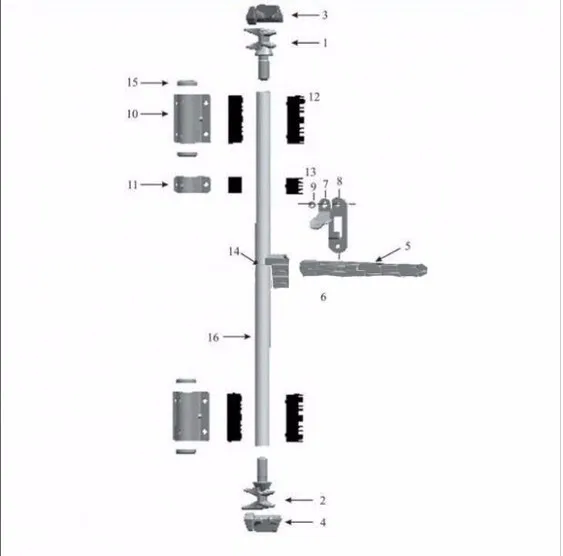 OEM Shipping Container Locks Sets For Container Truck Door Lock Parts