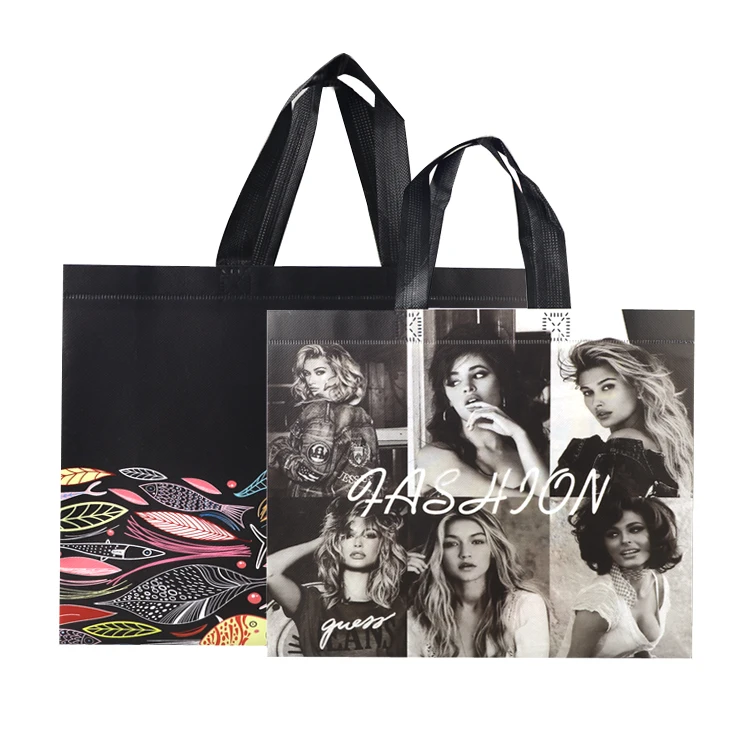 
Wholesale Custom Big Lamination PP Non Woven Tote Shopper Bags In Stock 