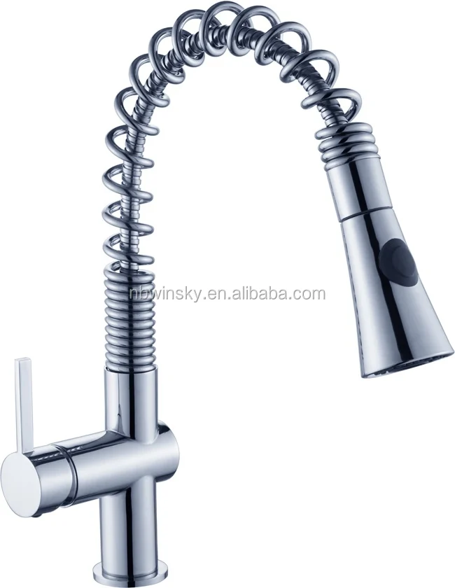 Kitchen Taps Pull Out Spray Head Sink Mixer Tap Single Lever Faucet Modern Ceramic Smart Kitchen Facet with Sprayer Polished