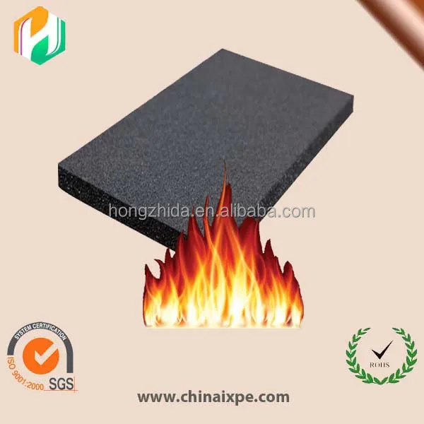 Fire retardant XPE foam insulation sheets