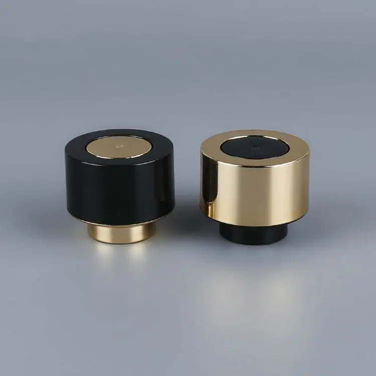 Wholesale Custom Gold Black Decorative Metal Screw Perfume Cap