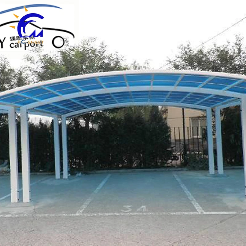 
Sunshine resistant building big portable car shelters cantilevered carport 