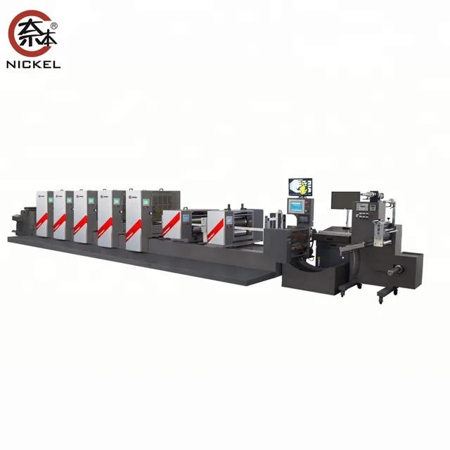 
350mm semi rotary intermittent offset label printing machine 