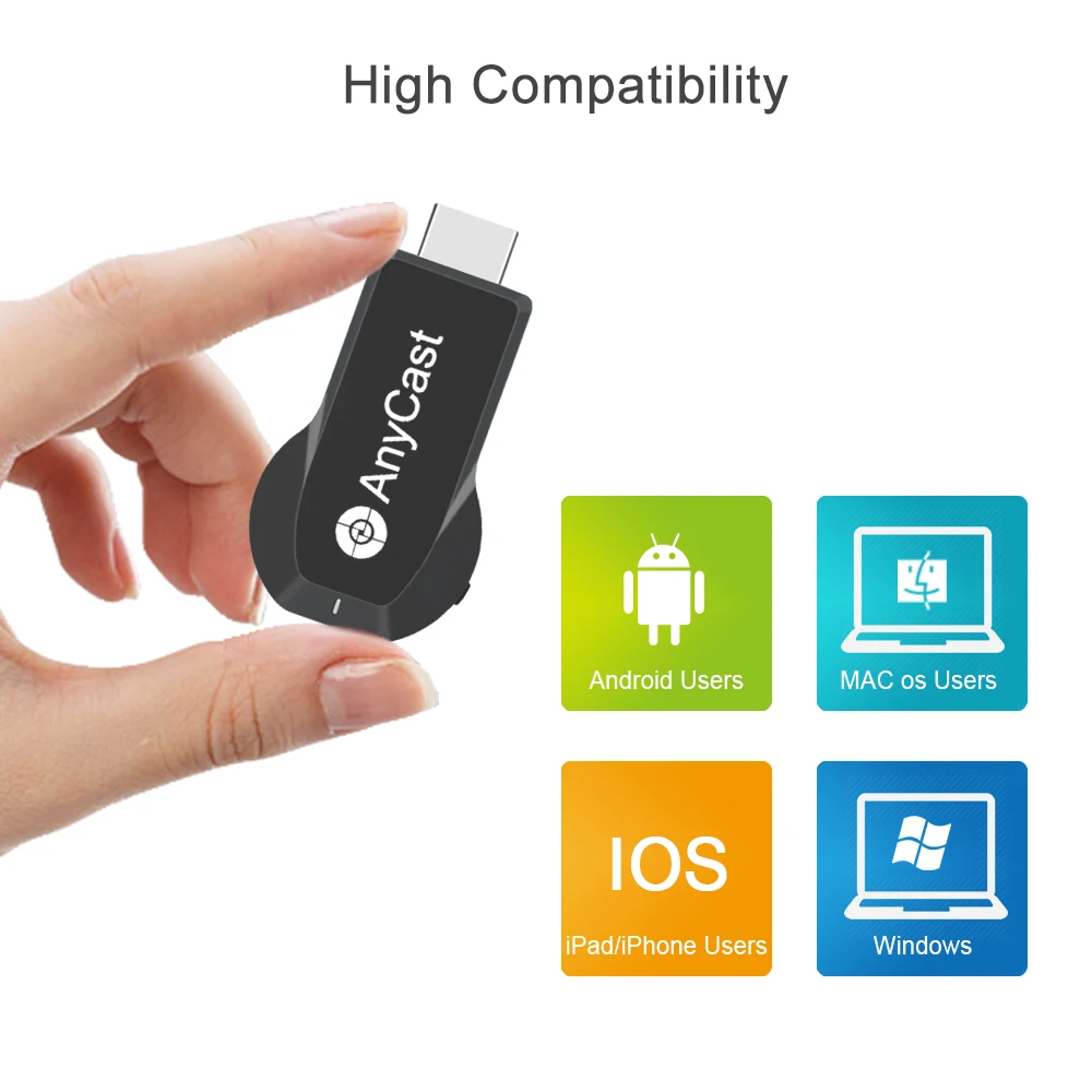 
M100-5 Wifi Display Dongle Airplay Miracast Ezcast Dongle ezmirror DLAN 4K for iphone samsung mobile phone 